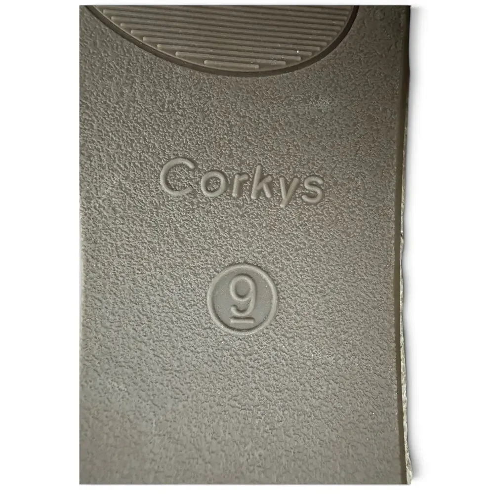 Corkys Women’s Taupe Ready or Not Low Wedge Sandals Size 9